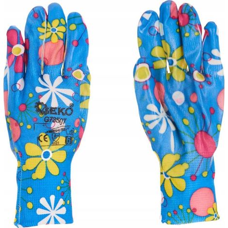 Gants de jardinage Geko femme latex 12 pièces taille 6 (1/3)