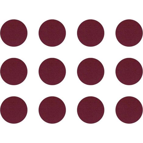 12x Cache vis adhésif autocollant diamètre 40mm protection bouchon trou obturateur meuble table chaise maison, Bourgogne (1/4)