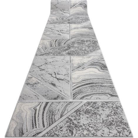 Alfombra de pasillo con refuerzo de goma LOTUS NOMAD 29671 Ornamento gris lavable 60cm grey 60x1200 cm (1/5)