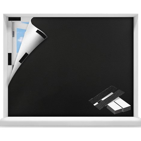 Stores Occultants sans Perçage, Film Anti-UV Occultant, Store Enrouleur Occultant sans Perçage Adaptés À Tous Types De Fenêtres Et Fenêtres De Toit, 150x300 CM (1/5)