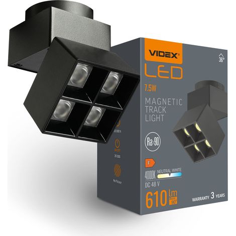 Illuminazione a LED per sistema di illuminazione a binario stretto videx VL-trms-LE24B, nero (1/5)
