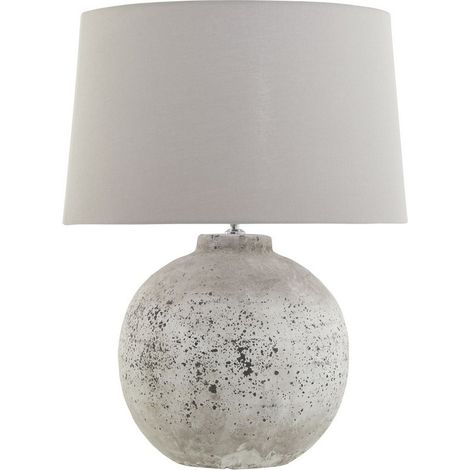 Tiber Large Stone Ceramic Lamp - Ceramic - L54 x W54 x H72 cm