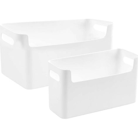 Distributeur d'assiettes en papier (lot de 2), compatible avec les assiettes jetables de 7 à 10 pouces, organisateur d'assiettes jetables peu encombrant pour armoire. (1/5)