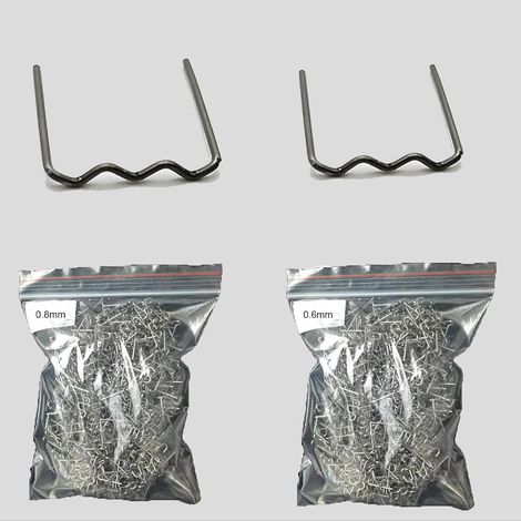 Agrafes Chaudes 0.6/0.8mm pour Réparation de Soudure - 1000 PCS en Acier Inoxydable pour Soudage de Carrosserie de Voiture (1/5)