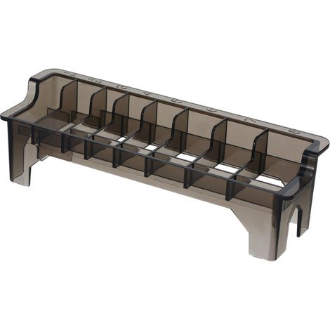 Organizador de peines guía de plástico para cortapelos, estuche de almacenamiento rectangular con 8 bloques. (1/5)