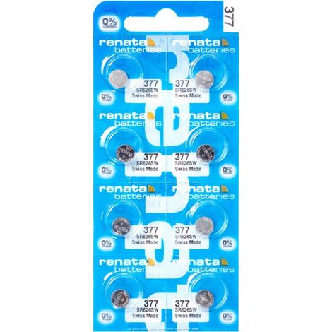 .BLISTER DE 8 PILE RENATA 377 SR626SW.
.