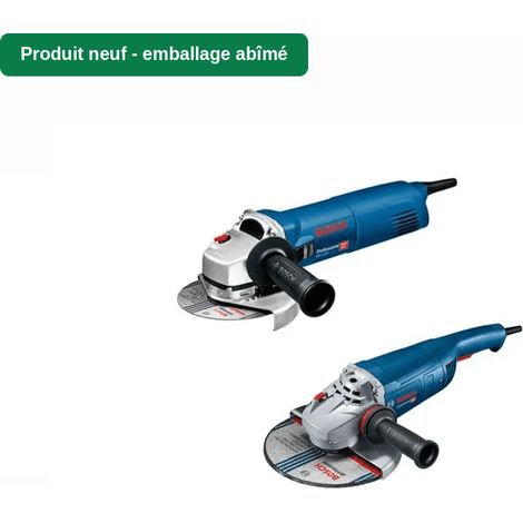 [Neues Produkt - beschädigte Verpackung] Pack 2 Winkelschleifer mit Kabel - 2200W - BOSCH PROFESSIONELL - GW 22-230 P + GWS 1400 - 230 mm (1/4)