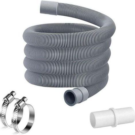 Tuyau De Vidange - 3 M - Pour Lave-Linge Et Lave-Vaisselle - Universel - Flexible - Rallonge De Tuyau D'Évacuation (1/5)