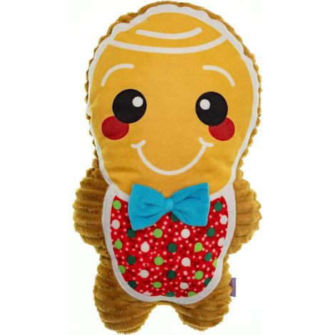 Gioco per cani natalizio pan di zenzero mamma marrone 32 cm