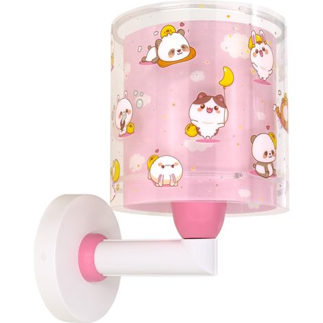 Applique Murale Enfant Kawaii petits animaux rose, 41769S, E27 (1/5)