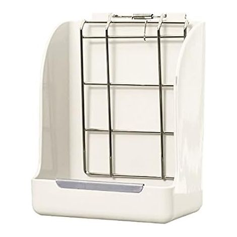 Mangeoire Foin Lapin Ratelier Foin Gamelle Lapin Gamelle Lapin Blanc Mangeoire Mangeoire à Herbe Bols à Nourriture pour Petits Animaux tel Que Lapins Chinchilla Hamster Cochon d'Inde (1/5)