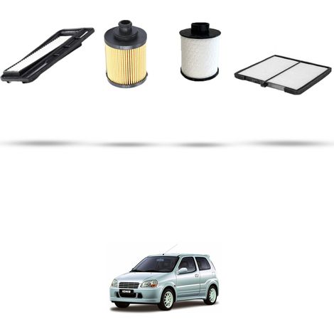 Kit tagliando 4 filtri compatibile con Suzuki Ignis II 1.3 51kw dal 2003 (1/5)