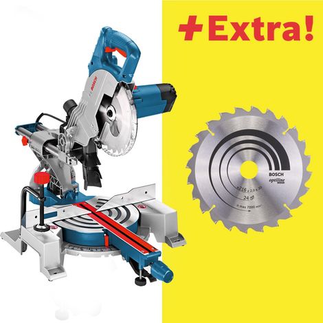 Bosch – Scie à onglets 80mm – Disque de coupe Optiline Wood – Profondeur de coupe 270mm – Angle d'inclinaison 45° – Moteur puissant 2000W (1/8)
