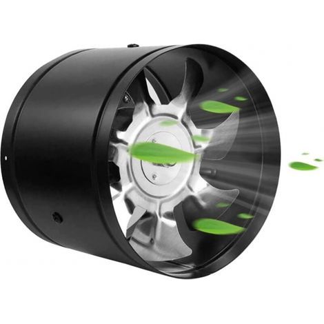 Cyslmuk – Ventilateur d'extraction 100mm – Capacité 140 m³/h – Métal durable – Vitesse 2800 tr/min – Pour salles de bain et sous-sols (1/5)