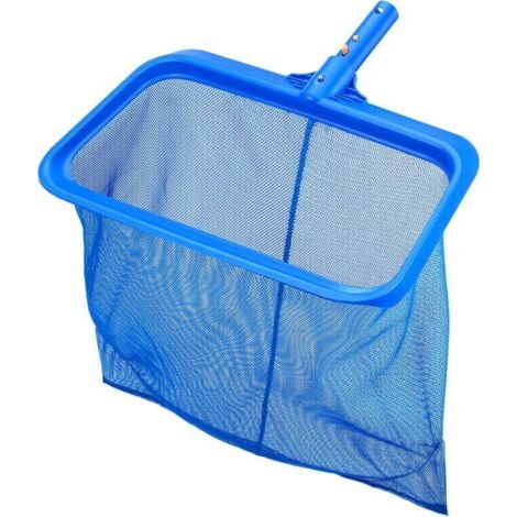 Épuisettes de Surface, Filet de Fond Piscine Professional avec Grand Capacité, Ramassage des Feuilles de Surface sans Perche Épuisette Profonde pour Piscine, Étang, Spas, Parc Aquatique Bleu