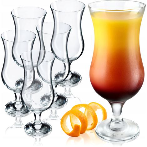 KADAX Cocktailgläser, 460ml Longdrinkgläser aus robustem Glas, Spülmaschinenfeste Gläser im 6-er Set