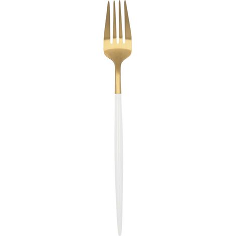 C12 TENEDOR MESA BICOLOR ORO-BLANCO GIO - ADI (1/2)