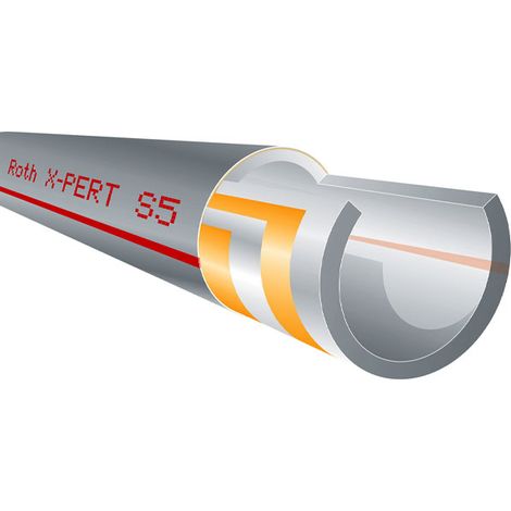 ROTH X-PERT S5+ Systemheizrohr 14 mm Rohr Fußbodenheizung Heizrohr Rolle: 600 Meter 1135002778