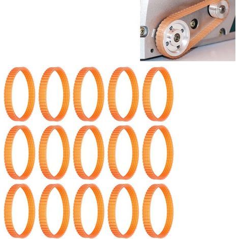 Cinghia di trasmissione per pialla Hitachi F20A, 20 pezzi, cinghia di ricambio per pialla elettrica da 218 mm, cinghia a doppia dentatura e scanalature multiple. (1/5)