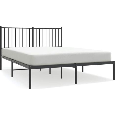 Maison Exclusive - Estructura cama sin colchón con cabecero metal