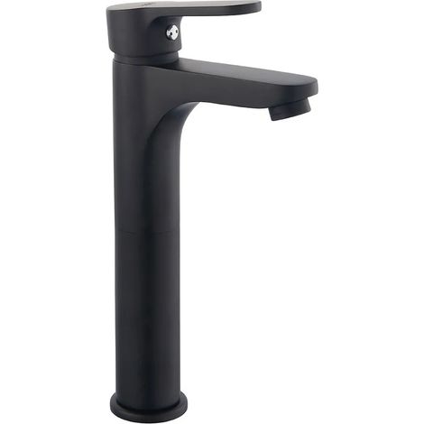 Miscelatore lavabo alto nero opaco serie Paco (1/2)