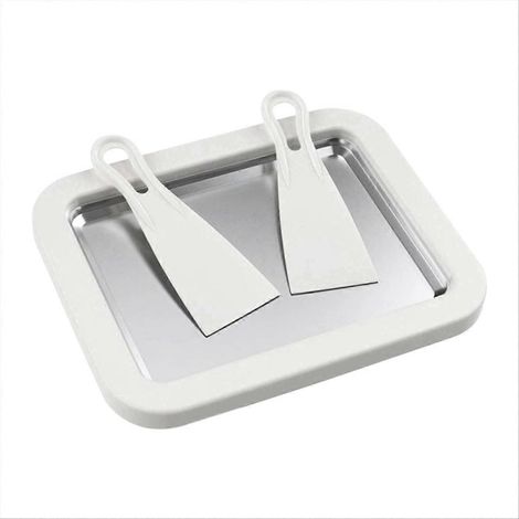 Eismaschine mit 2 Spateln, zur Zubereitung von hausgemachtem Frozen Yogurt und Sorbets, DIY-Set für gefrorene Desserts (1/5)