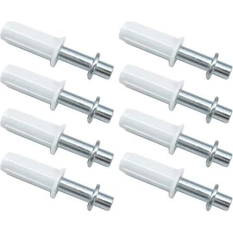 Set di 8 ante pieghevoli, accessori per ante pieghevoli per armadi, montaggio superiore, a molla (bianche) (1/5)
