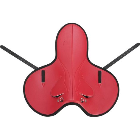 Tapis de selle de cheval antidérapant et absorbant les chocs, coussin de protection confortable pour les événements de compétition d'équitation rouge (1/5)