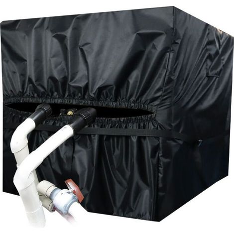 Funda para calentador de piscina, tejido Oxford 420D, a prueba de polvo e impermeable, para bomba de calor de piscina, 86,4 x 78,7 x 101,6 cm (1/5)