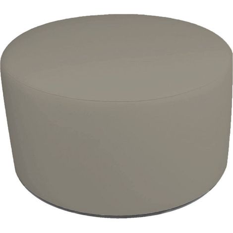 Dmora - Pouf Abanera, Mehrzwecksessel, Sitzsack, Hockerhocker, Made in Italy, 79x79 h42 cm, Taube
