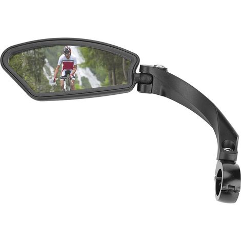 Rétroviseur arrière de vélo, réglable à 180 degrés, montage sur le guidon, compatible avec poignées de 21-26 mm, rétroviseur gauche (1/5)