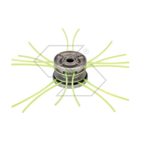 Testina TWIN universale multifilo in alluminio pressofuso per decespugliatore