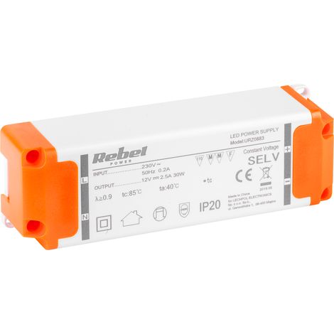 Rebel 12V 2,5A 30W Netzteil für LED-Streifen (1/2)