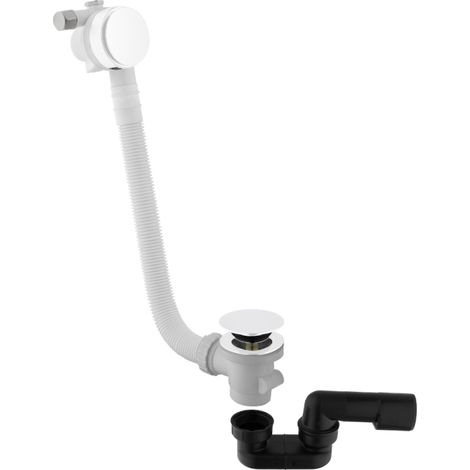 Desagüe de llenado para bañera clic-clac 90cm Epoxy Blanco Mate