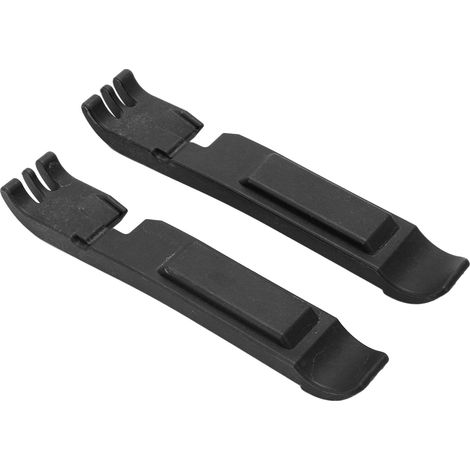2 Pièces Démonte-pneu Vélo en Nylon, Outil de Réparation pour Pneus de Bicyclettes Route et VTT Noir (1/5)