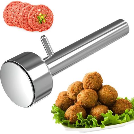 Moule à falafels en acier inoxydable, facile à utiliser et à nettoyer, spatules antiadhésives pour la cuisson des raviolis, ustensile de cuisine du Moyen-Orient(4.1cm) (1/5)