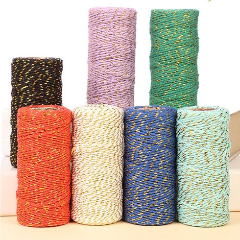 Cotton Twine - 500 M - 1 5 Cm Width - For Gift Wrapping Baking Crafts And Decorations - 1 Piece (1/5)