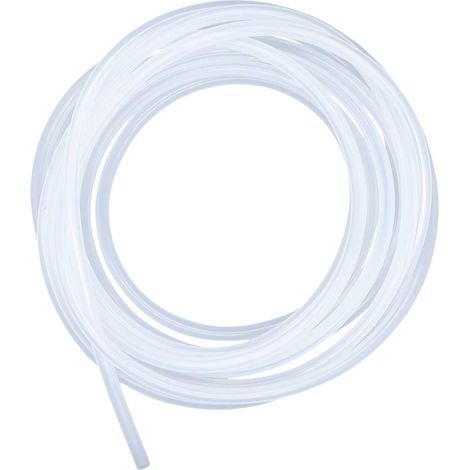 Tuyau en silicone de qualité alimentaire - 4 mm ID x 6 mm OD, tuyau flexible en caoutchouc de silicone transparent pour eau et air, 5 m (1/5)