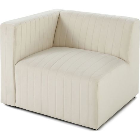 Nova - sitzelement links - aus samt - beige (1/5)