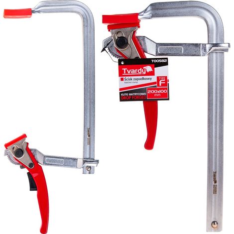 Morsetto a cricchetto forgiato tipo F 200x100mm (20) (1/5)