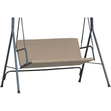Housse de siège de rechange, 168 x 113 cm, beige, balançoire Hollywood, universelle, housse de coussin de siège, coussin de siège de balançoire [101] (1/5)