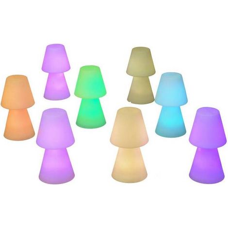LAMPADA DA TAVOLO LOLA 20 RGB BATT RICARIC BIANCO