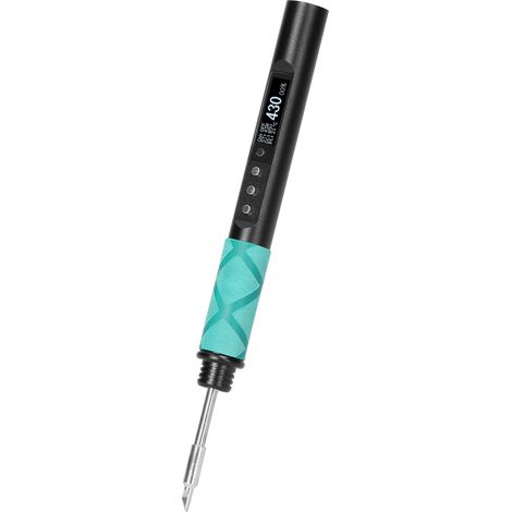 Estación de soldadura portátil inteligente Soldador con pantalla OLED de 0,91 pulgadas Potencia de 150 W Compatible con (1/5)