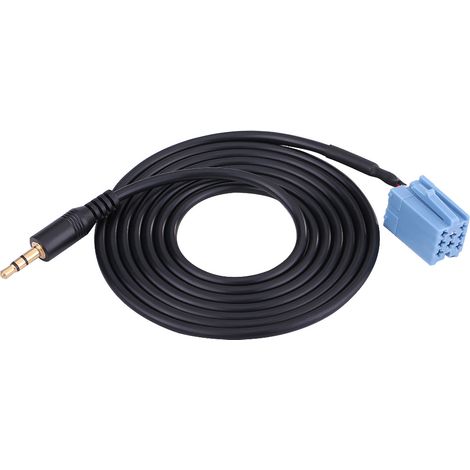 Câble adaptateur audio AUX 3,5 mm pour autoradio VW Golf, Passat B5, Bora, Blaupunkt - connexion musique voiture (1/4)