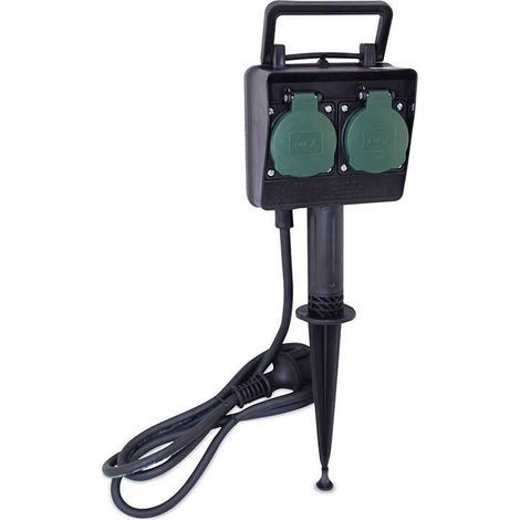 Paletto da giardino con 2 tappi e 1,5 m IP44 GSC 0501332