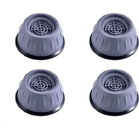 Jeu de 4 pieds de meubles, tapis anti-vibrations pour machines à laver, pieds en caoutchouc antidérapants pour machines à laver, sèche-linge, meubles, tapis universel anti-bruit et anti-vibrations, au