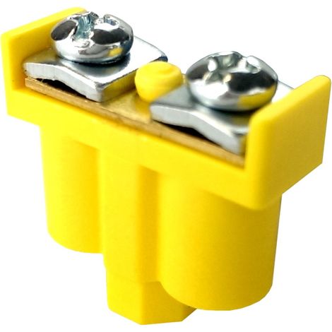 5 connecteurs rapides doubles 2 x 4 mm² 400 V jaune-vert PE (1/2)