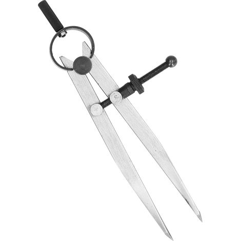 Compas à ailettes réglable avec écrou à ressort pour le traçage et le marquage du cuir, 125 mm (1/5)
