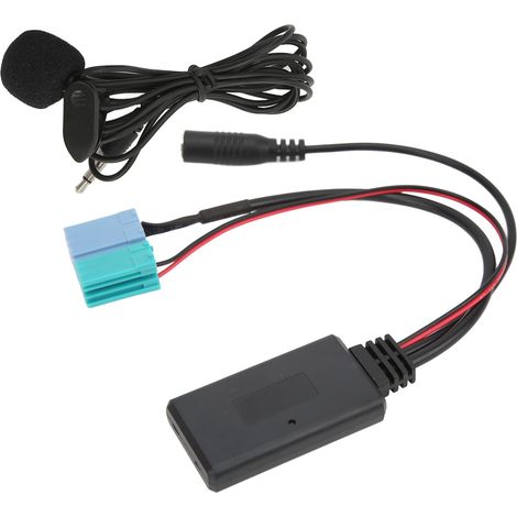 Bluetooth-Adapter mit 6+8 Pins, AUX-Eingang, Freisprechfunktion und integriertem Mikrofon für VISTEON Autoradios und Fiat Bravo ab Baujahr 2007 (1/5)