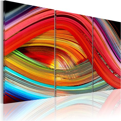 Quadro - Arcobaleno astratto - 90x60 (1/4)
